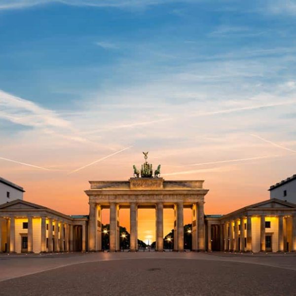 View of the iconic Brandenburger Tor in Berlin